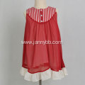 Hot Sell Boutique Vintage Red Striped Girl Dress